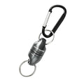 Magnetic Net Release for Fly Fishing, Aluminum Magnetic Quick Release Keychain, Fly Fishing Net Magnet Holder Retractor with Carabiner