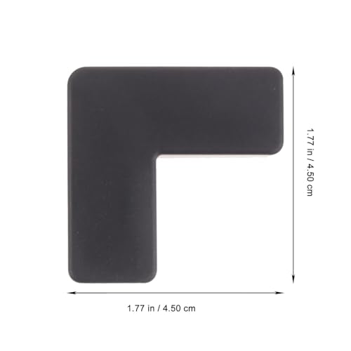 6pcs Soft Silicone Fish Tank Corner Protectors Pet Carrier Corner Guards Safety Bumpers Medium Black for Aquarium and Furniture Edge Protection