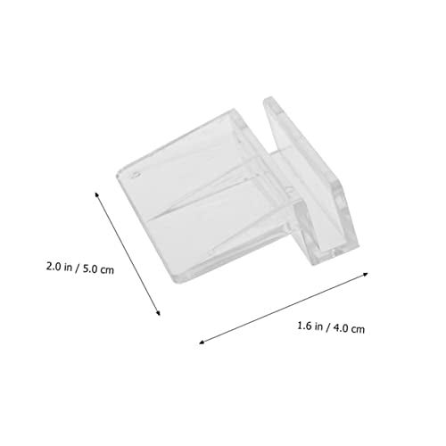SUPVOX 12Pcs Acrylic Fish Tank Cover Support Bracket Durable Aquarium Rack for Secure Fish Tank Cover Frame Essential Aquarium Accessories