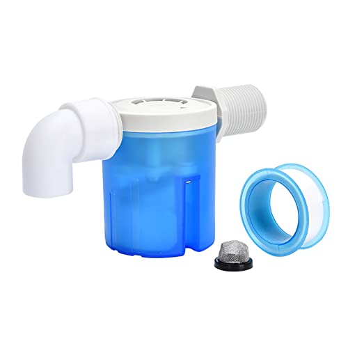 Float Valve 1/2" Side Inlet Male Automatic Water Level Control Valve for Tanks, Towers, Pools, Troughs, Aquariums. Blue - size: 1/2" side
