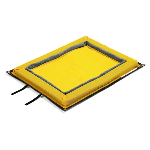 PIG Outdoor Filter Berm Pad | Absorbs 0.75 gallons | 19.5” W x 27’ L x 2.25” H | PMB30606 - size: 19.5”W x 27’L (.75 Gallons)
