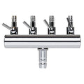 Aquarium Air Valve 4 Way Inline Manifold Air Flow Pump Tubing Splitter Lever Control Valve