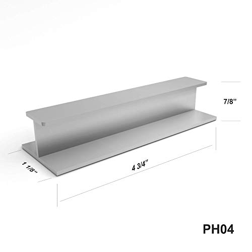 HRX Self-Adhesive Edge Fingerpull Door Handle - Easy to Install Screwless Peel and Stick on Glass, Wood, Metal, Plastic - Sliding Doors Knob for Kitchen Fronts, Drawers & Dressers Panels - 2 Pack