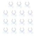 Aquarium Suction Cups, Fish Tank Suction Cups Clips Airline Tube Holders Clamps (Plastic, 15Pcs, Clear) for 0.7" Fish Tank Airline Tubing Binding Moss Shrimp Nest, 17x30MM - color: Clear, size: 17x30MM