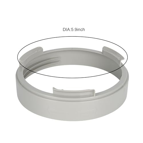 Portable AC Exhaust Hose Coupler 5.9 inch Air Conditioner Unit Vent Tube Connector Portable Air Conditioning Interface Adapter Accessories Parts (AA01) - style: AA01