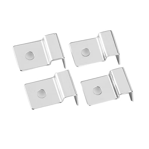 5mm Rimless Clips 4Pcs Stainless Steel Aquarium Stand, Aquarium Glass Lid Clamp/Holder, Lid Holder Suitable for 5mm-12mm Thick Glass (10mm (4 Pieces/Set)) - size: 10mm (4 pieces/set)