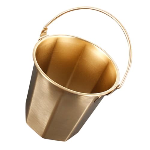 Toddmomy Stainless Steel Water Bucket Handle Portable Storage Container for Outdoor Camping Fishing and Household Use and Deep Design for Versatile Liquid Storage