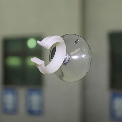 uxcell Aquarium Suction Cup Clips Airline Tube Holders Clamps for Fish Tank Clear 24mm 6Pcs - size: 24mm