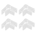 4PCS Fish Edges Protector Clear Fish Tools Clear Aquarium Fish Glass Cover Protector Easy Install - 10mm - size: 10mm