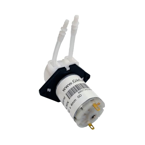 Gikfun 12V DC Peristaltic Dosing Pump Liquid Pump for Aquarium Lab Analytic DIY EK1977 (Flat Angle)