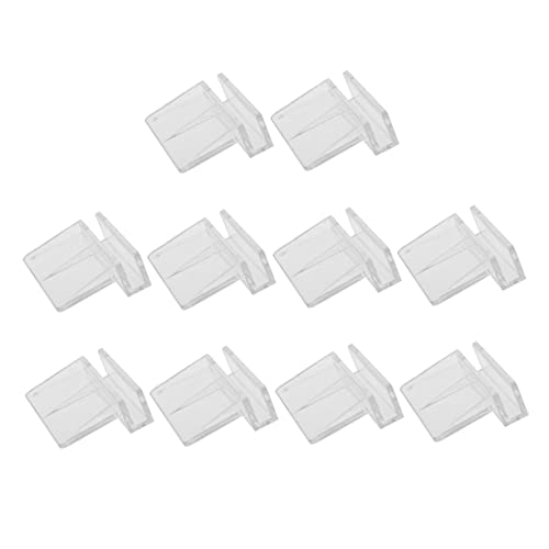 Fish Tank Cover Frame Support 10pcs 6mm Acrylic Brackets Sturdy Safe for 5-6mm Glass Tanks