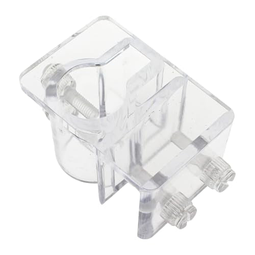 TAODAN 2PCS Acrylic Aquarium Hose Retention Bracket 57x40x35mm Fish Tank Hose Fixing Clamp for Securing Pump Pipe