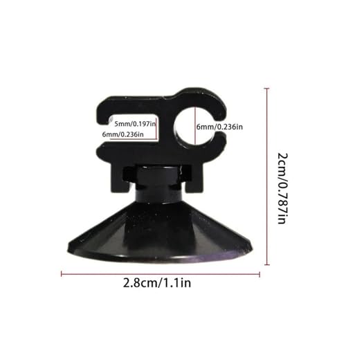 20Pcs Aquarium Fixed Suction Cup Oxygen Tube Power Line Clip Filter Wire Organizer Double Headed Double Card