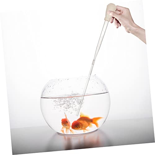 Happyyami 1set Manual Fish Tank Siphon Cleaner Aquarium Gravel Vacuum for Changes and Waste Removal No Power Required for Aquariums