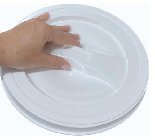 House Naturals 2 Gallon Purple Food Grade BPA Free Made in USA Bucket with Screw On Lid - Pack of 3 (Purple,Gray,Black, Orange lids) - color: Purple,gray,black, Orange Lids