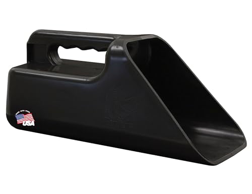 Buyers Products 9031110 Heavy-Duty Poly Scoop for Salt, Ice Melt, Feed & Fertilizer, 1.5 Quart Capacity with Slanted Opening and Comfort Grip Handle for Efficient Material Transfer Needs