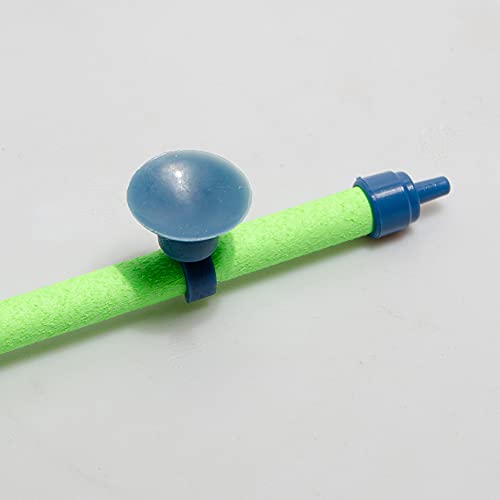 Quickun Aquarium Air Stone Bubble Wall Tube Oxygen Diffuser Bar Decor Accessory for Fish Tank 7 Inch Length,2PCS - color: Fluorescent Green, size: 7 inch