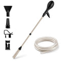 Small Fish Aquarium Gravel Cleaner Kit - Manual 80GPH Strong Suction Gravel Vacuum for Aquarium, Water Changer, Sand Washer, Glass Cleaner & Waste Remover for 5-80 Gallon Tanks, 200cm Hose