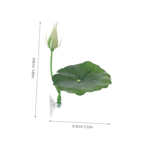 UPKOCH 2pcs Betta Fish Habitat Leaf -Soft Artificial Plant Pad Rest with Suction Cup Aquarium Decor - Resting Breeding Spot for Betta Fish Tank Accessories