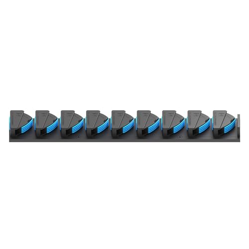 RESTCLOUD Fishing Rod Holder Vertical, Fishing Pole Holders for Garage, Fits 3-19mm Rod Diameter (9 Slots) - size: 9 Slots