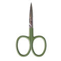 Fly Tying Scissor All Purpose 4inch Straight Scissor (Green) - color: Green
