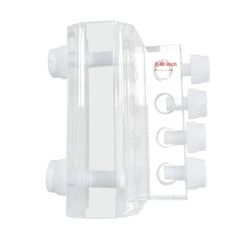 Acrylic Aquarium Soft Tube Fixture Holder for Holding Doing Pump Soft Hose (2 Pieces)