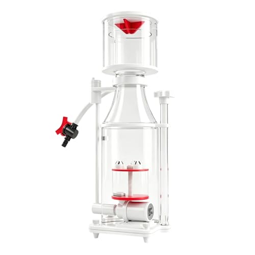 Protein Skimmer for 50-100 Gallon Saltwater Aquariums, Ultra Silent Operation (≤35dB), DC Pump with Adjustable Flow Control, Nano-Scale Protein Skimmer, Suitable for Saltwater Aquariums & Reef Tank