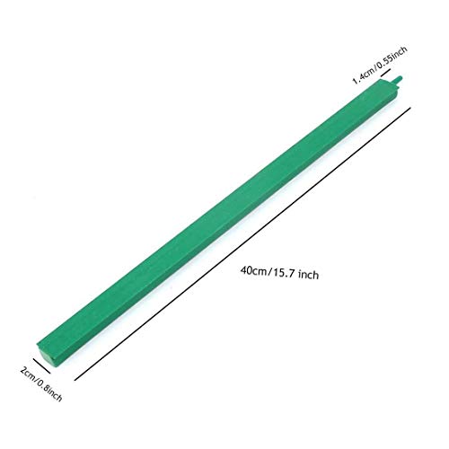 Saim Aquarium Air Stone Bars, 2 Piece 16 inch Bubbles Release Oxygen Diffuser Bar with 20ft Airline Tubing, 10 Piece Suction Cup and 2 Piece Valve for Fish Tank, Air Stone Bar Hydroponics with Conne