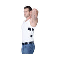 Concealed Carry Wear CCW Compression Tank Top - Tactical Everyday Carry EDC - Gun Holster Shirt for Men - color: White, size: Medium
