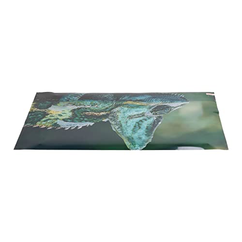 Aquarium Background PVC 3D Effects Fish Tank Decoration Picture, Self Adhesive Aquarium Sticker with Realistic Design, Non Durable Background for Freshwater (122 * 50CM) - size: 122*50CM