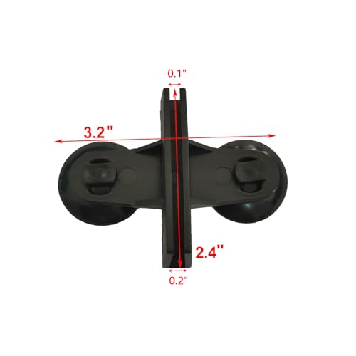 AQUANEAT 12 Pack Aquarium Divider, Suction Cup Divider Black, Plastic Sheet Isolation Holder for Fish Tank