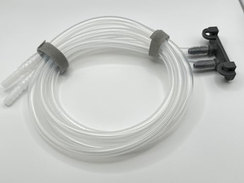 Generic Drain Hose Extension for GE Opal Nugget, and Other Ice Makers. Includes Hose Holder, 6.22 Feet Total Length (2 piecec @ 3.11' Ea). fits Ice Makers with 1/4'' ID Draining Hoses.