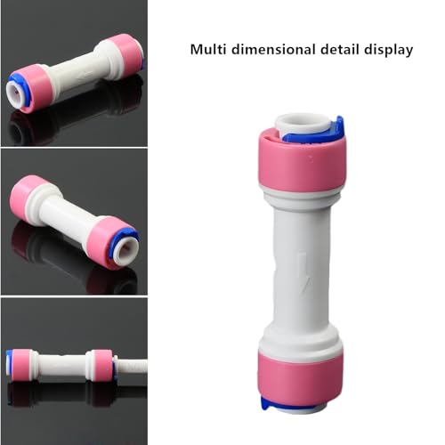 1/4" Push-Fit Check Valve, 3 Pcs | Quick-connect adapter check valve for RO reverse osmosis water filter systems, beverage dispensers & water purifiers. - size: 1/4" Check Valve
