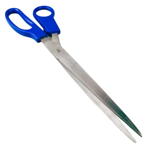 KUTZ 11" (27.9 cm) Leather Cutting Scissors | Extended Reach & Sharpness | Plastic Handles | Stainless Steel Blades | Ideal for Fabrics, Leather & Crafting Tasks - size: 11"