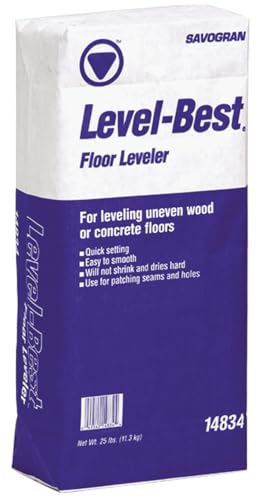 SAVOGRAN 14834 25LB FLR Leveler, 25 lb, White to Off-White