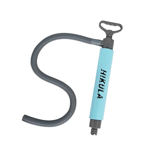 Manual Bilge Pump for Boats Kayak Canoe - Portable Siphon Pump, Kayak Bailer with Reversible Hose,Blue,19 Inch - color: Blue, size: Large