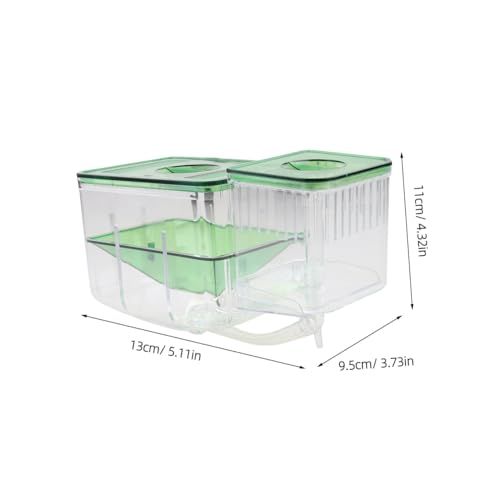 Self-Guided Fish Breeding Tank Isolation Box for Aquarium Hatching Box to Protect Fry and Eggs from Aggressive Fish for Aquatic Breeding and Nursery Use