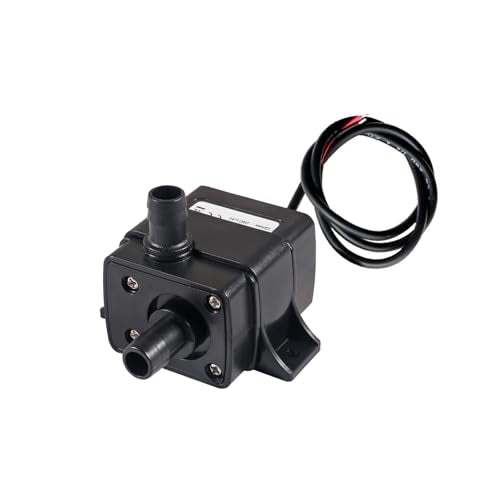 DC 12V Submersible Mini Water Pump,240L/H 5W Ultra-Quiet Micro Brushless Pump 3M Pumping Head Water Pump for Aquarium Fish Tank Hydroponics(1 Pack) - color: 1 Pack