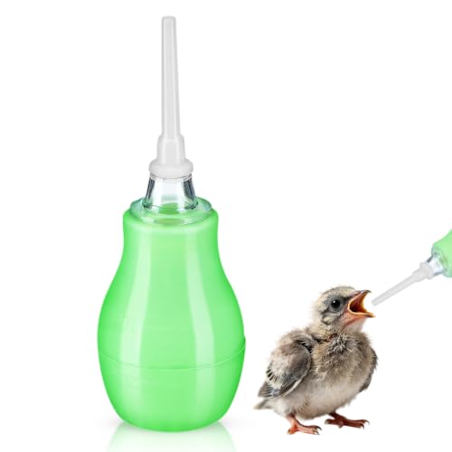 ULTECHNOVO Bird Feeding Syringe, Aquarium Liquid Droppers, Pipette Dropper with Graduated Scale Clear Plastic Long Tube and Rubber Bulb for Fish Tank Coral Feeder Bird Liquid Food Hand Feeding Tool