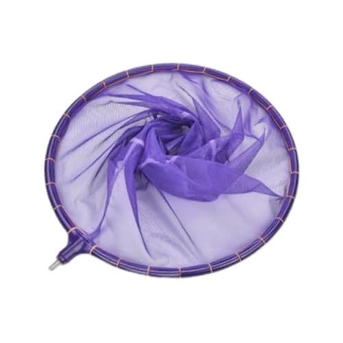 kowaku Fishing Net Mesh Outdoor Soft Catching Hiking Easy Storage Removable Fast Boat Folding Freshwater Fishing Landing Net - color: Purple L