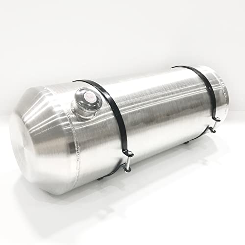 JSD 15.63 Gallons 12''x33" Spun Round Aluminum Gas Tank Fuel Tank End Fill 3/8" NPT Outlet --Off-road mini bike,go kart - size: 12" x 33"