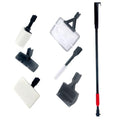 Kisangel 1set Aquarium Cleaning Tools Fish Tank Brush Kit Replaceable Fine Mesh Net Easy Storage Essential Scrubber for Freshwater Aquariums