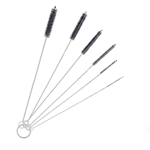Brush Family Straw Cleaner Brush Set,6 Piece Long Drinking Straws Cleaning Brush Pipe Tube Tiny Brushes 10-inch,Black - size: 10 inch small diameters set (6pcs)