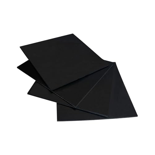 4 Pieces Anti Vibration Pads 1/8 in Thick X 6 in X 6 in, Neoprene Rubber Pads, Hard Rubber Block for Anti-Slip, Shock Absorption, Protection - size: 6in X 6in X 1/8in, style: No adhesive,Rubber