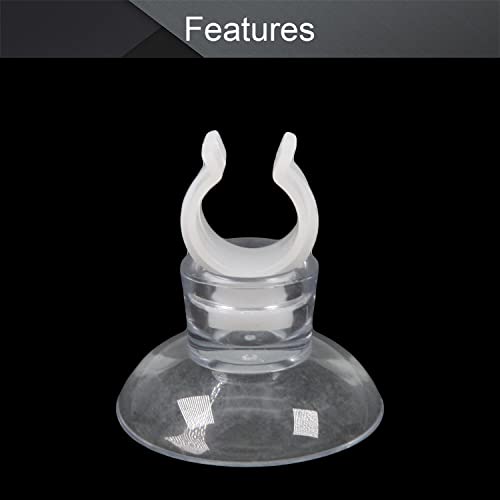 MroMax Aquarium Suction Cup Clips Airline Tubing Hose Heater Clips Clamps Holder for Fish Tank Clear 7mm to 11mm 12Pcs - size: 12pcs 7mm to 11mm