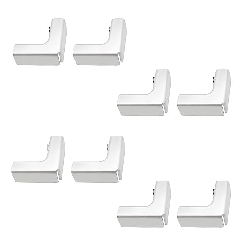 8Pcs Aluminum Alloy Glass Clamp 2 Way Glass Connectors Rimless Clip Holder for Fixing or DIY Fish Tank, Wind Guard, Display Cabinet, for 4-8mm Thickness - color: Aluminum Alloy,for 4-8mm, size: 8pcs