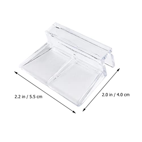 Mipcase 15pcs Support Bracket for Fish Tank Cover Practical Aquarium Rack to Prevent Fish Escape Fits Glass for Open Aquariums