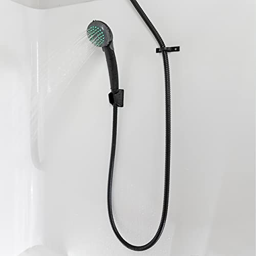 Dura Faucet DF-SA156-MB RV Handheld Shower Wand Bracket Holder, Mounting Screws Included (Matte Black) - color: Matte Black