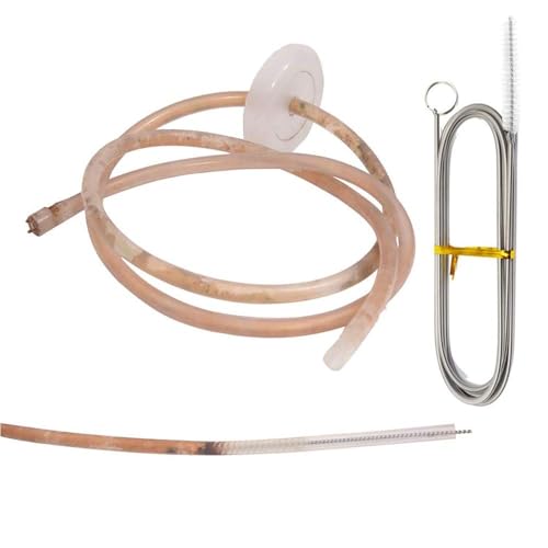 Extra Long Pipe Tube Cleaner Fridge Drain Pipe Dredging Tool Flexible Drain Brush Skinny Tube Spiral Cleaning Brush Drinking Straw Cleaner Brush Nylon Spring Aquarium Filter Brush 155CM (2)