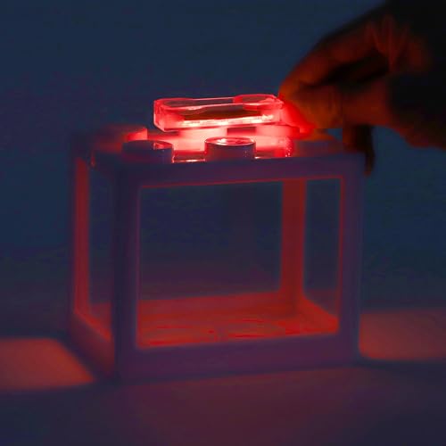 Mini Aquarium Lamp, USB Aquarium Light, LED Desktop Fish Tank Light, Small Decoration Aquarium Light, Aquarium Accessories, Red Light - color: Red